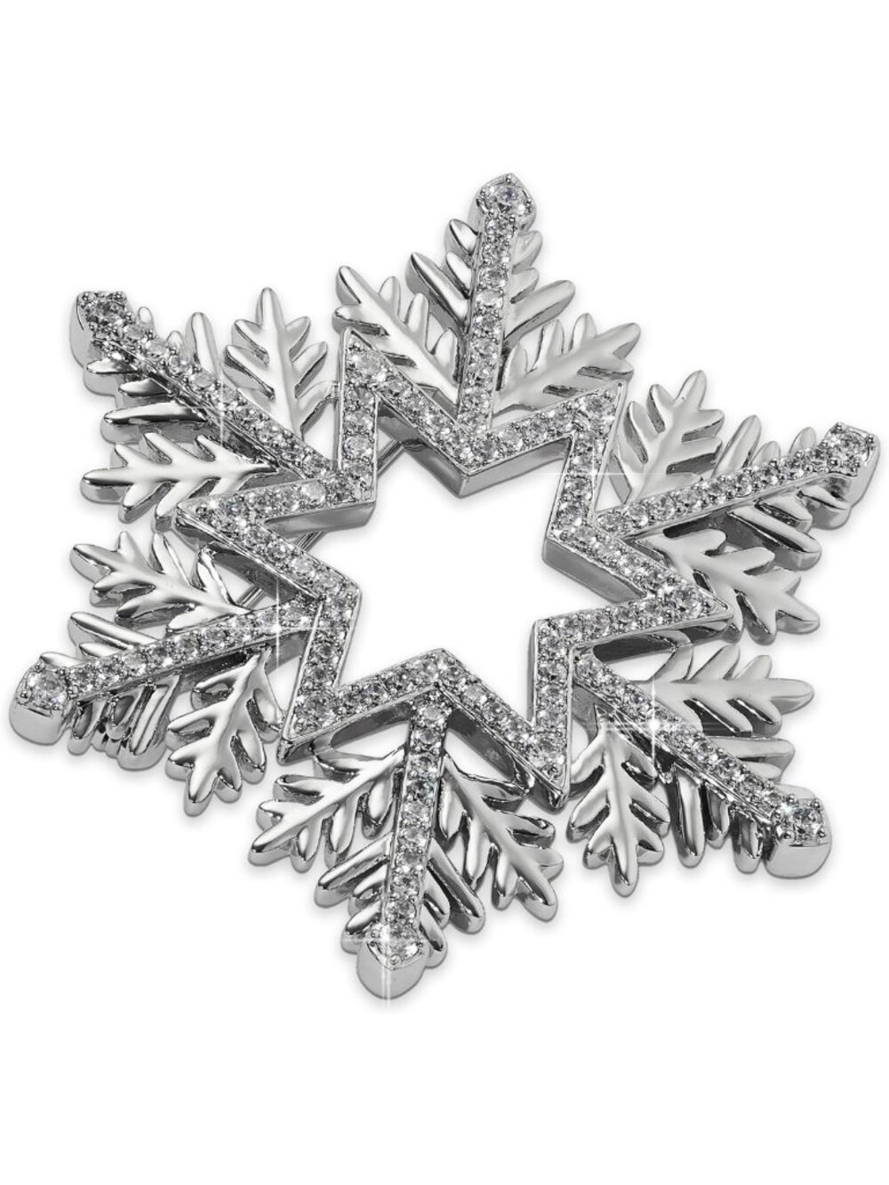 Elegant Holiday Brooch | Sparkling Christmas Pin | Festive Jewelry Accessory
